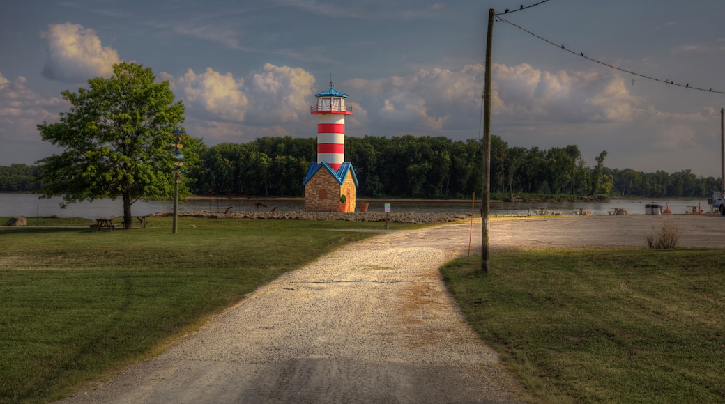 Grafton Lighthouse Located just south of the confluence of the Mississippi and Illinois River.