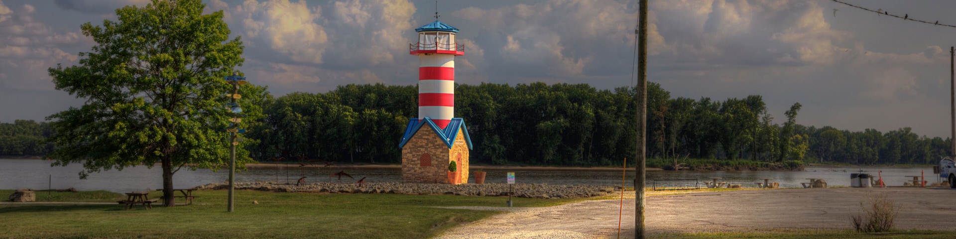 Grafton Lighthouse Located just south of the confluence of the Mississippi and Illinois River.