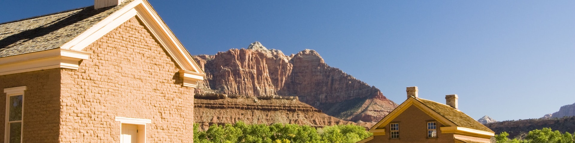 buildings in the historic ghost town of Grafton, Utah