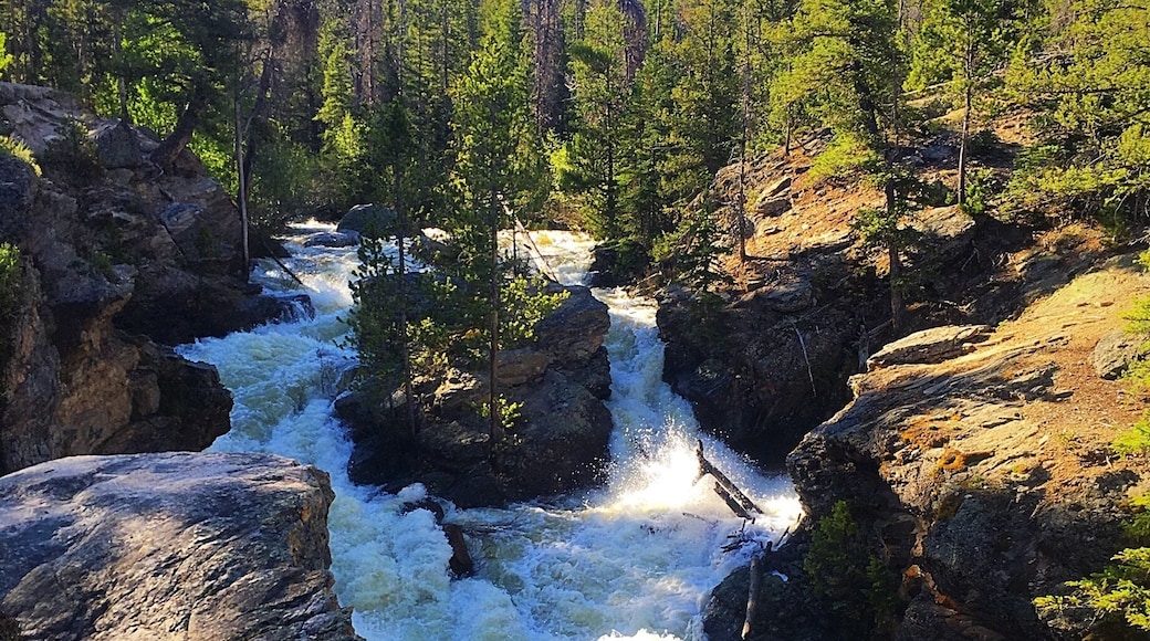 Short little hike to get to the falls just outside of Lake Granby. #hiking