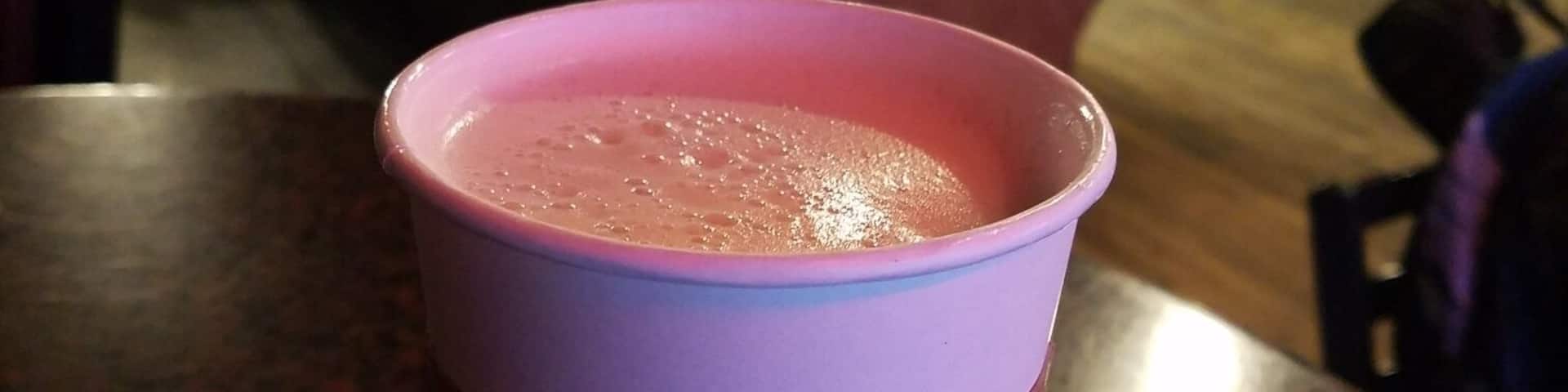 Having a Chai Tea Latte while waiting for friends.