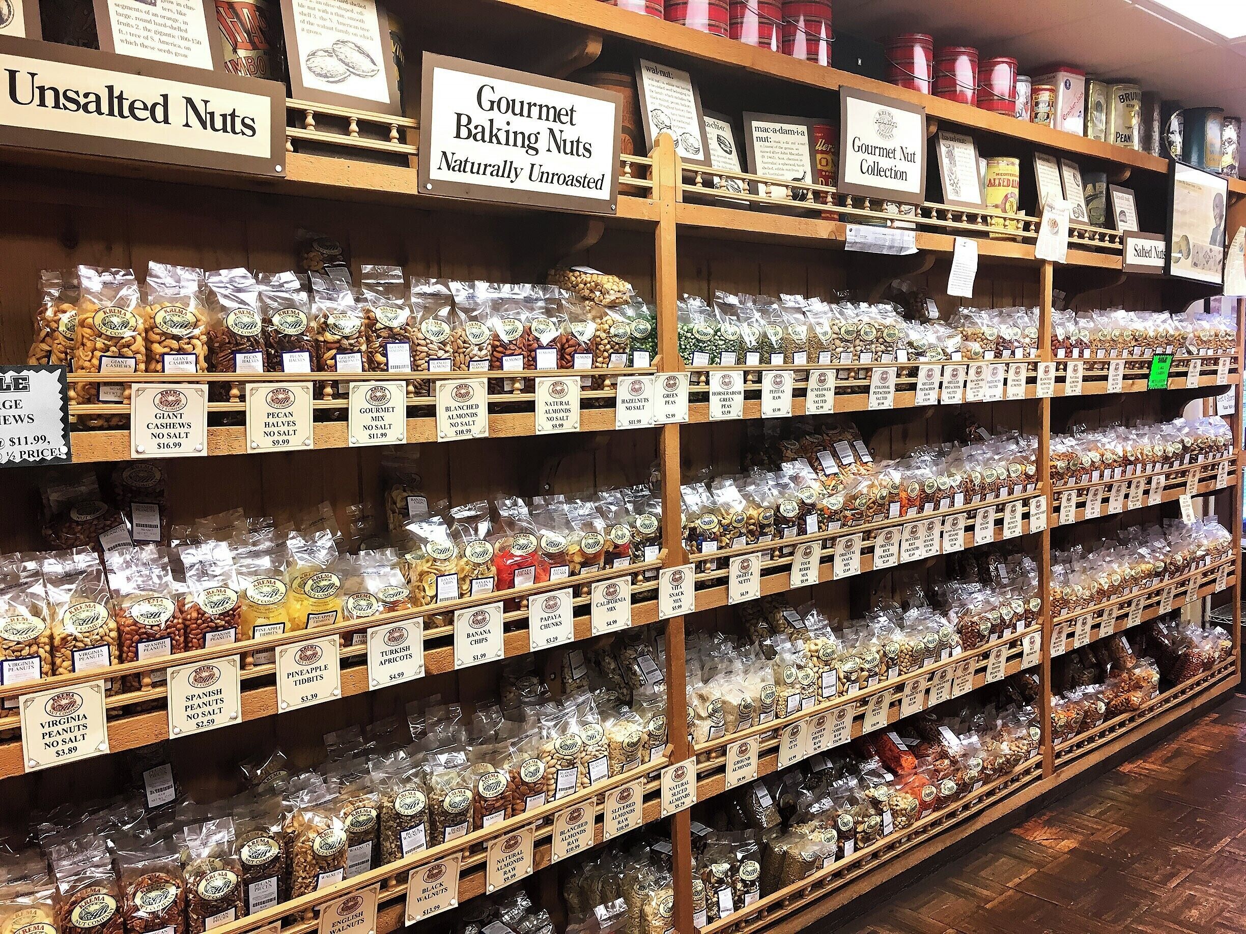 Stock up on all your nutty needs at this little shop near Grandview Heights.  You'll find giant cashews and colossal pistachios among dozens of other nuts, chocolates and candies.  Their all natural peanut butter is also tasty - be sure to try the spicy version too!