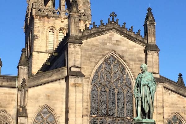 Saint Giles Cathedral on the Royal Mile, Edinburgh. Beautiful stained glass windows can be seen as well as some wonderful architecture. #Details