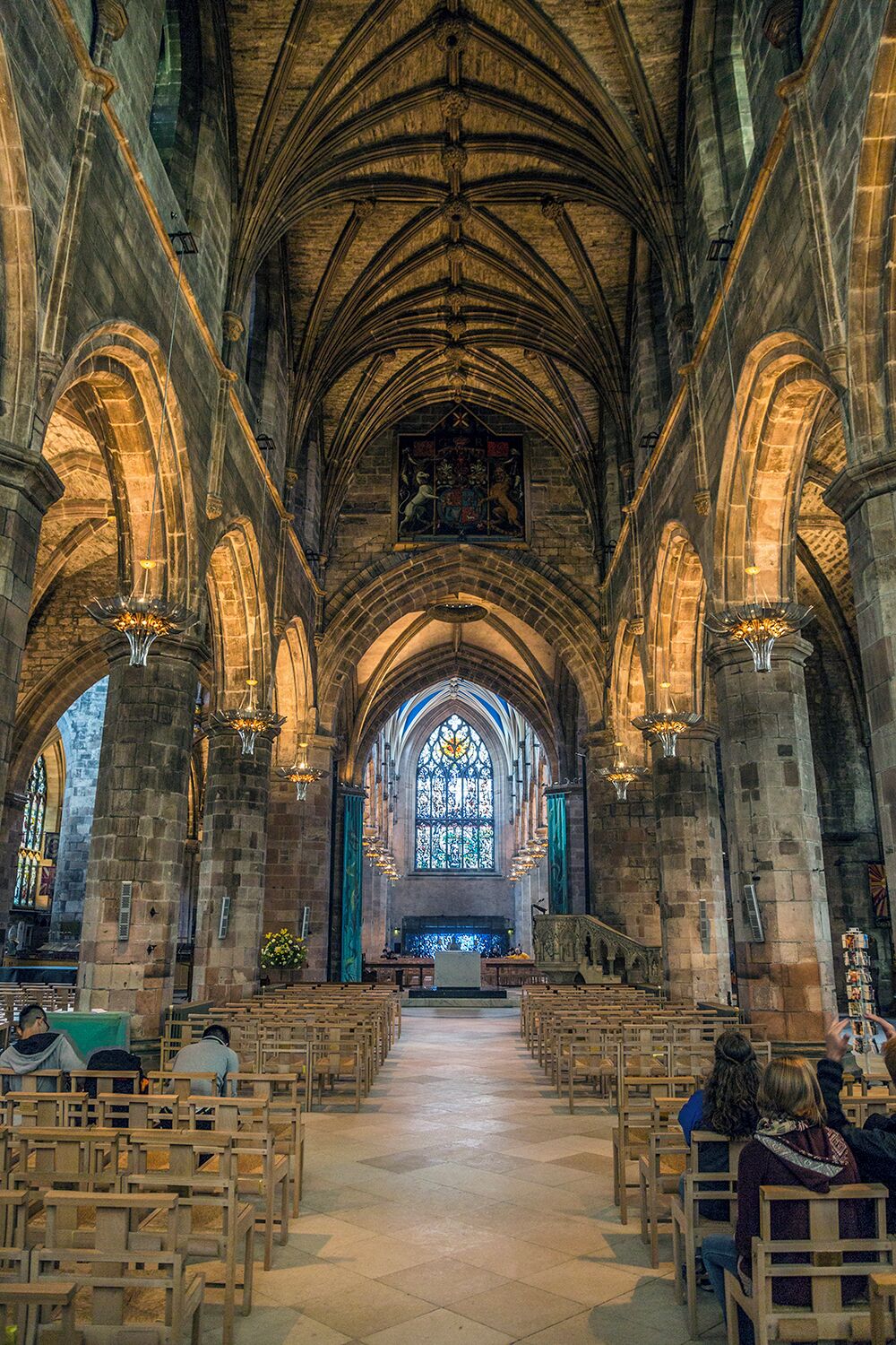 this is inside of St Giles cathedral. Just a beautiful place to walk around. They even let you take photos in here, so no need to sneak them. :D