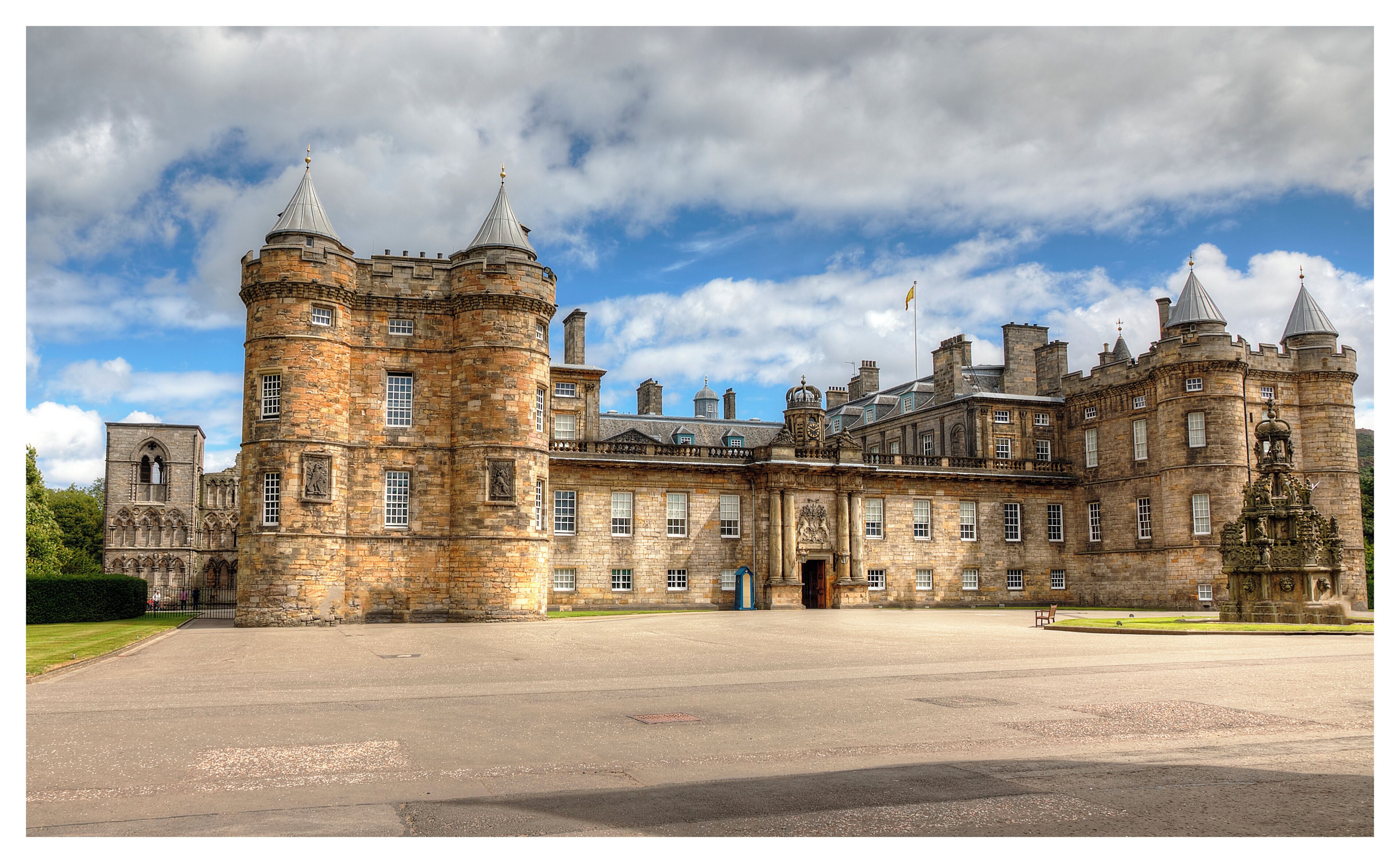A view of the Palace of Holyrood