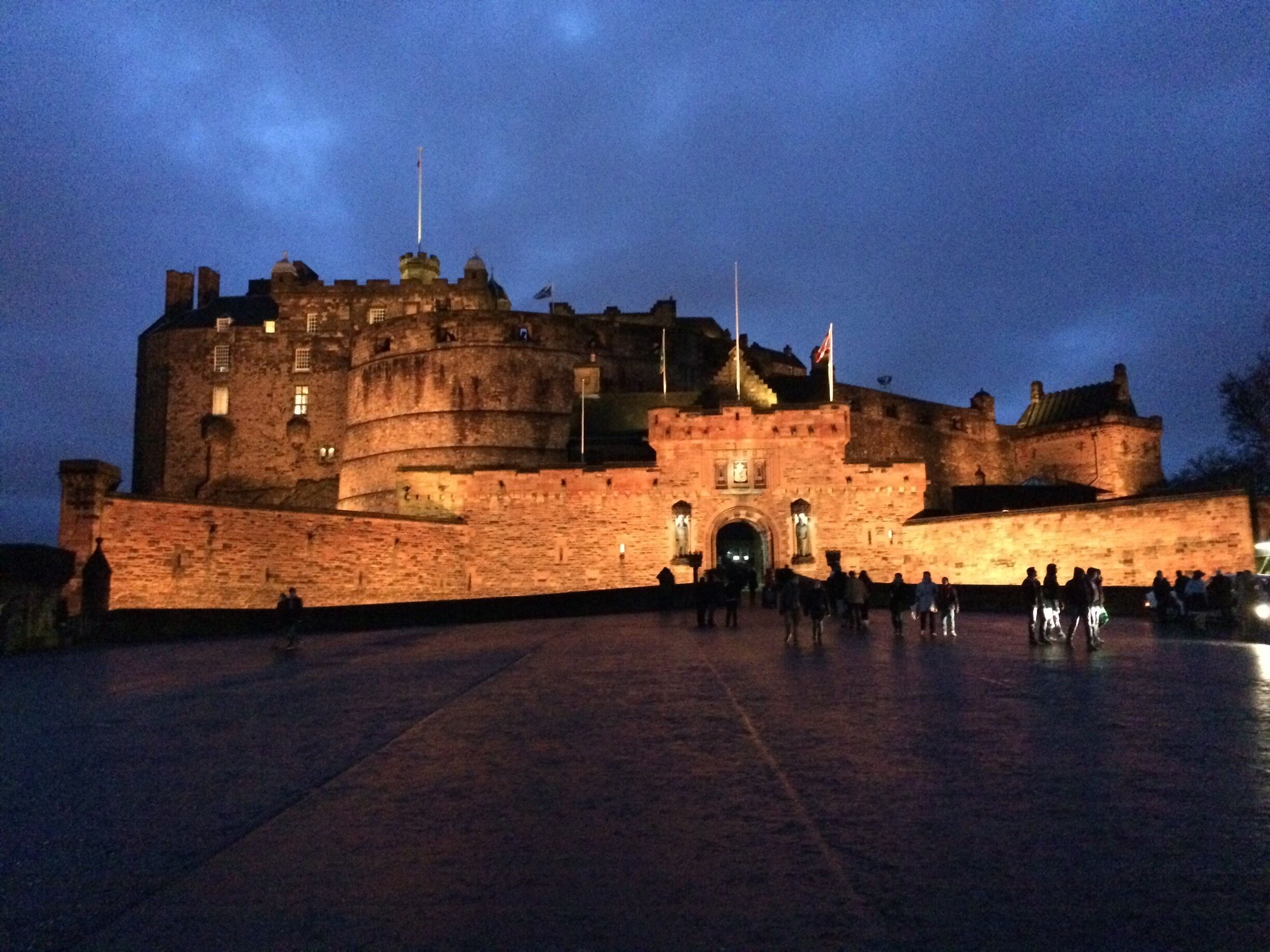 The castle at night 