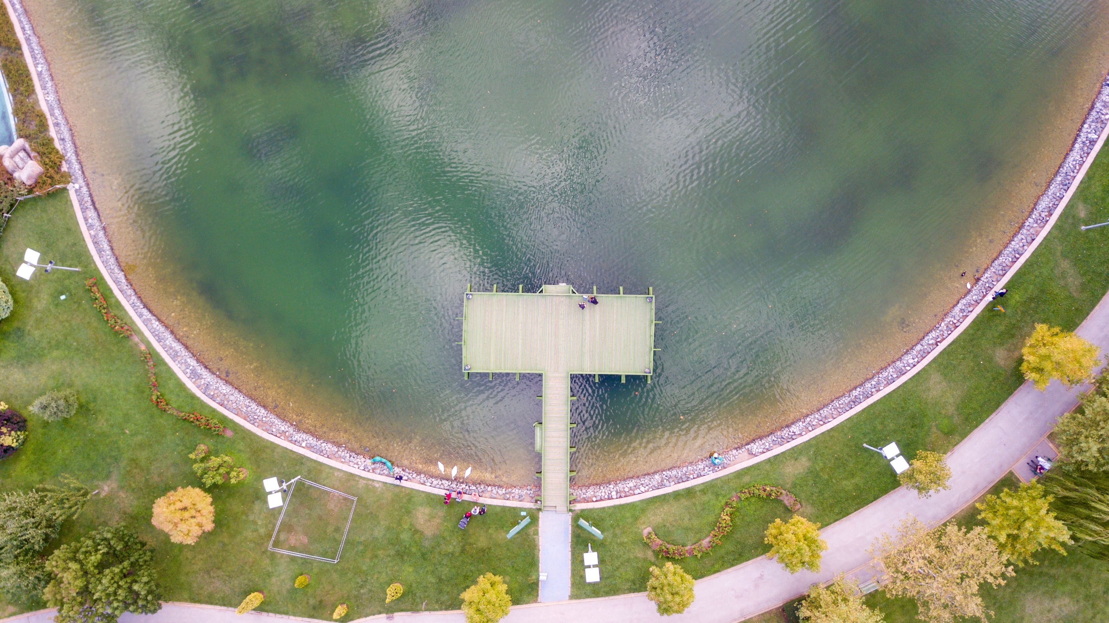 wooden pier by the lake