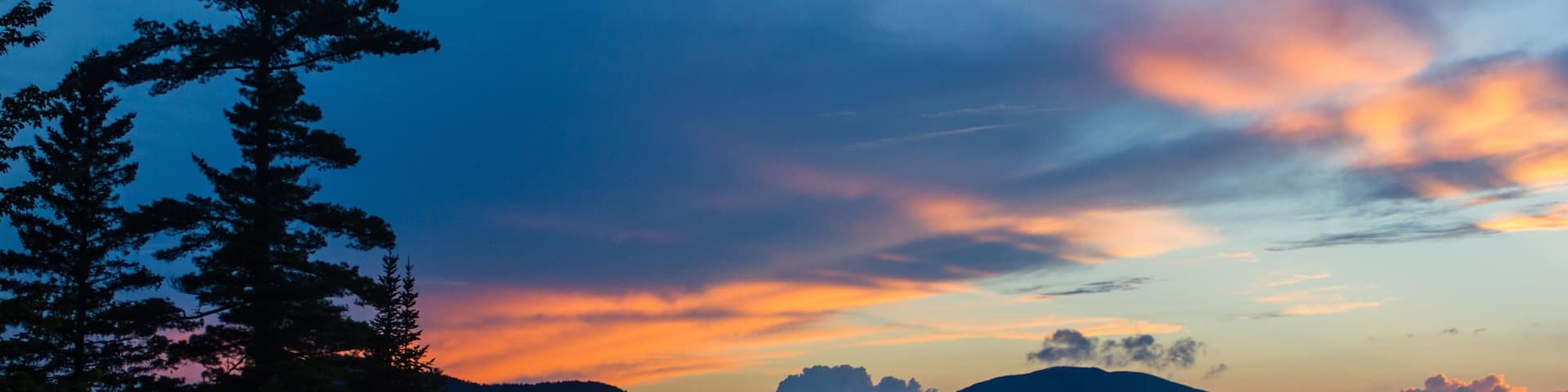 Sunset on Moosehead Lake in Greenville, Maine