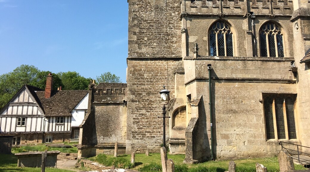 14th century St Cyriac's church in the village of Lacock, Wiltshire.