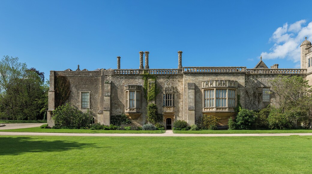 A panoramic view of Lacock Abbey as viewed from the south