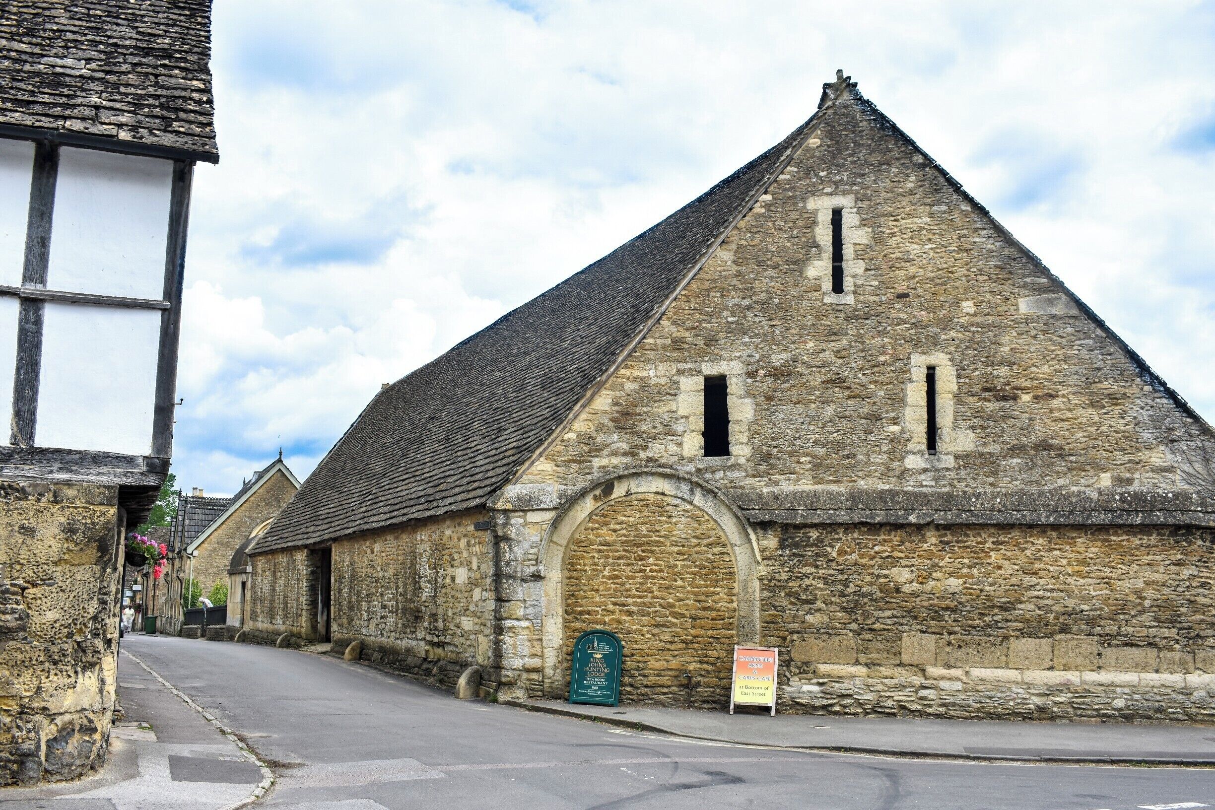 The is the old tithe barn and jail in the village of Lacock. You can walk right inside them and explore. #instone