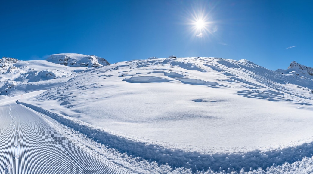 Panoramic view of Italian Alps in the winter