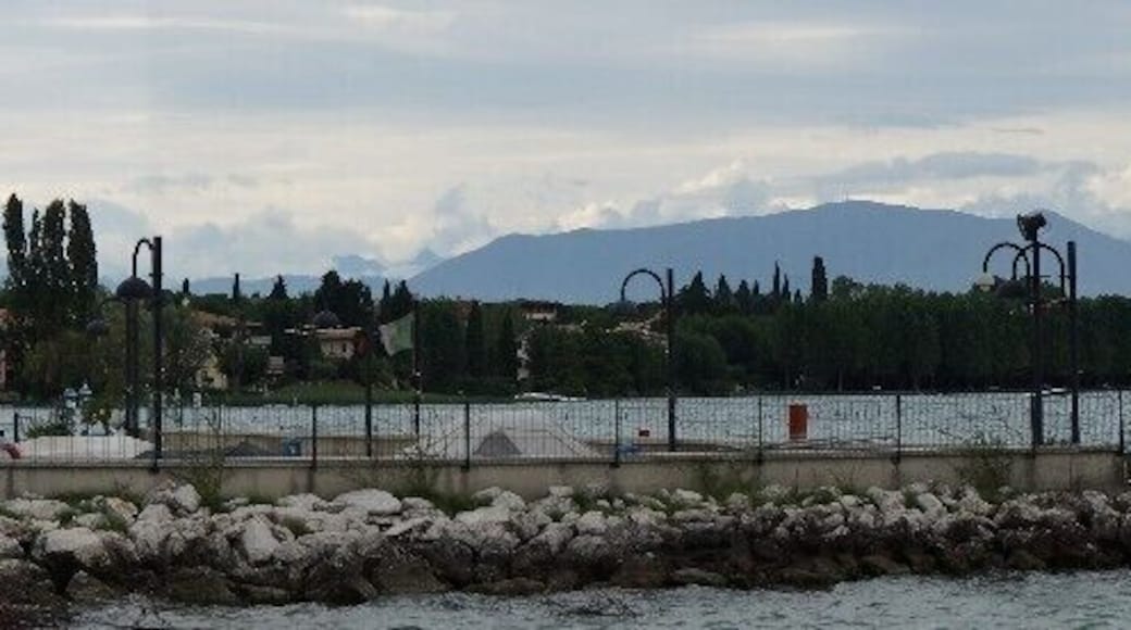 Clouds in the mountains north of Lake Garda - a thermal lake between Milan and Verona in northern Italy.