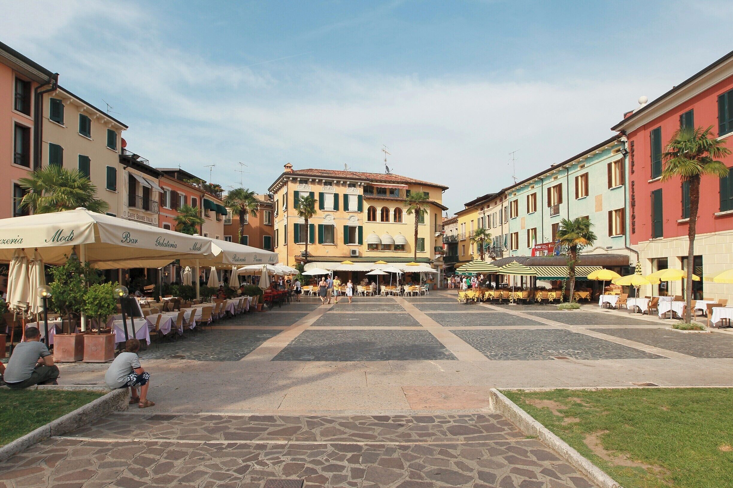 The picturesque old town of Sirmione, the best place ever for ice cream!