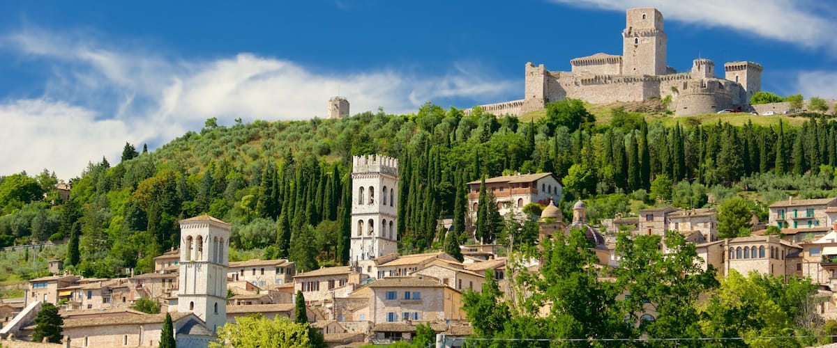 Assisi showing a city and heritage architecture