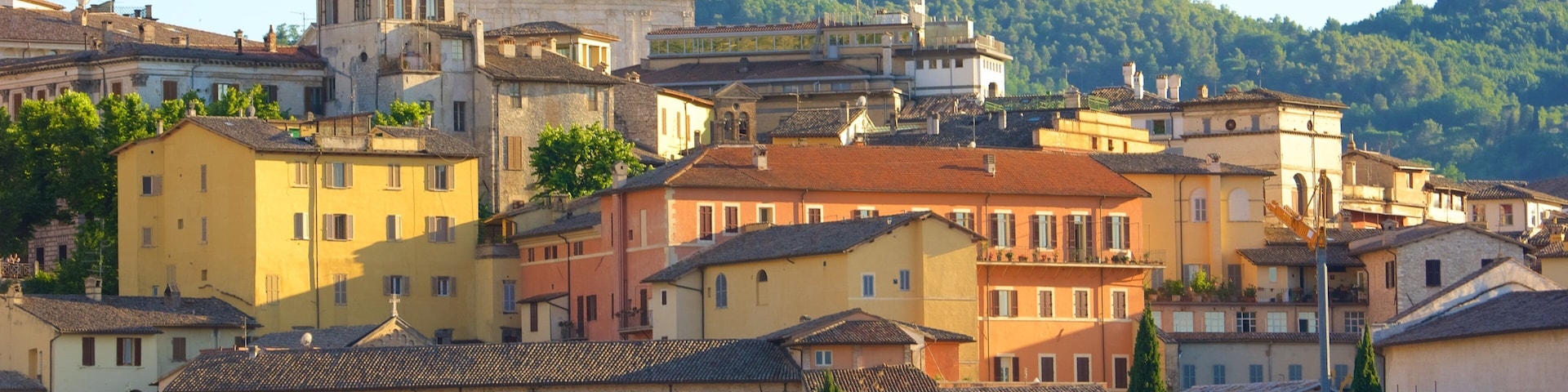 Spoleto which includes a city and a house