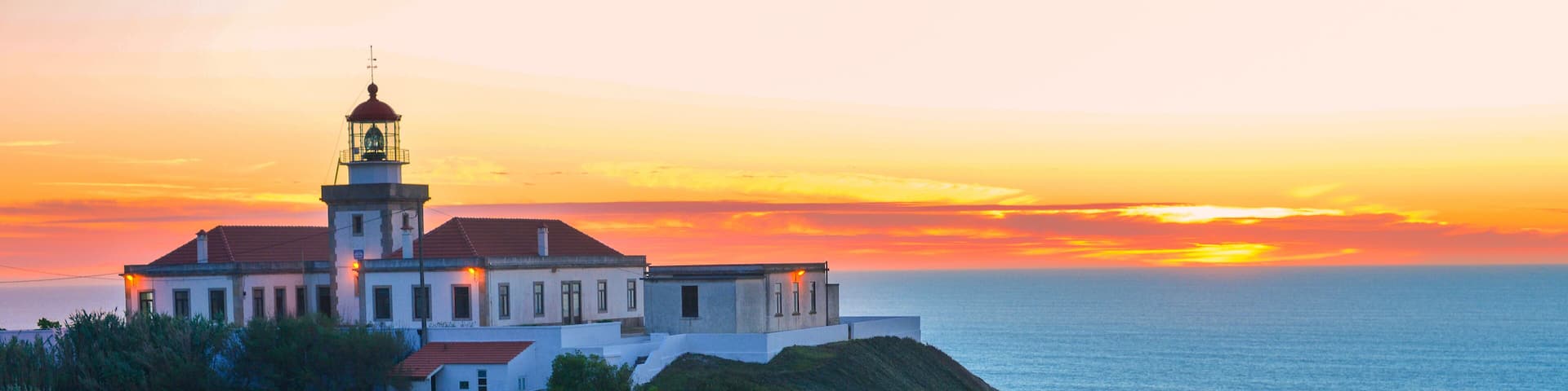 Sonnenuntergang am Cabo Mondego-Figueira da Foz, Portugal