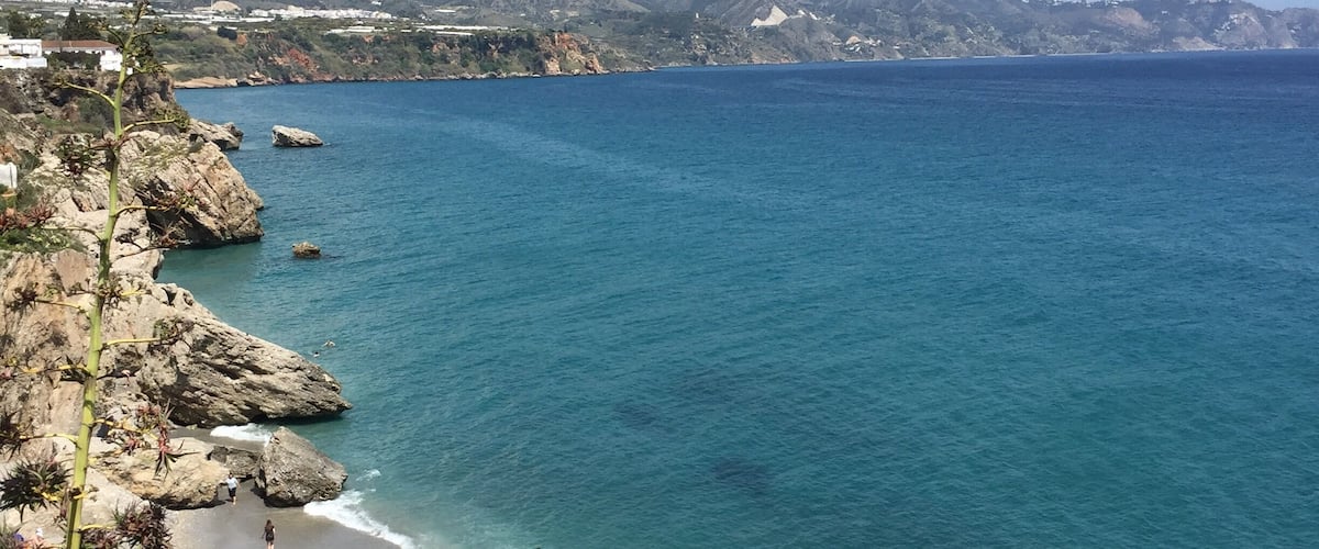 The water is cold . The sun is blazing sunny. But the moment was awesome #lifeatexpedia #nerja #spain #beaches