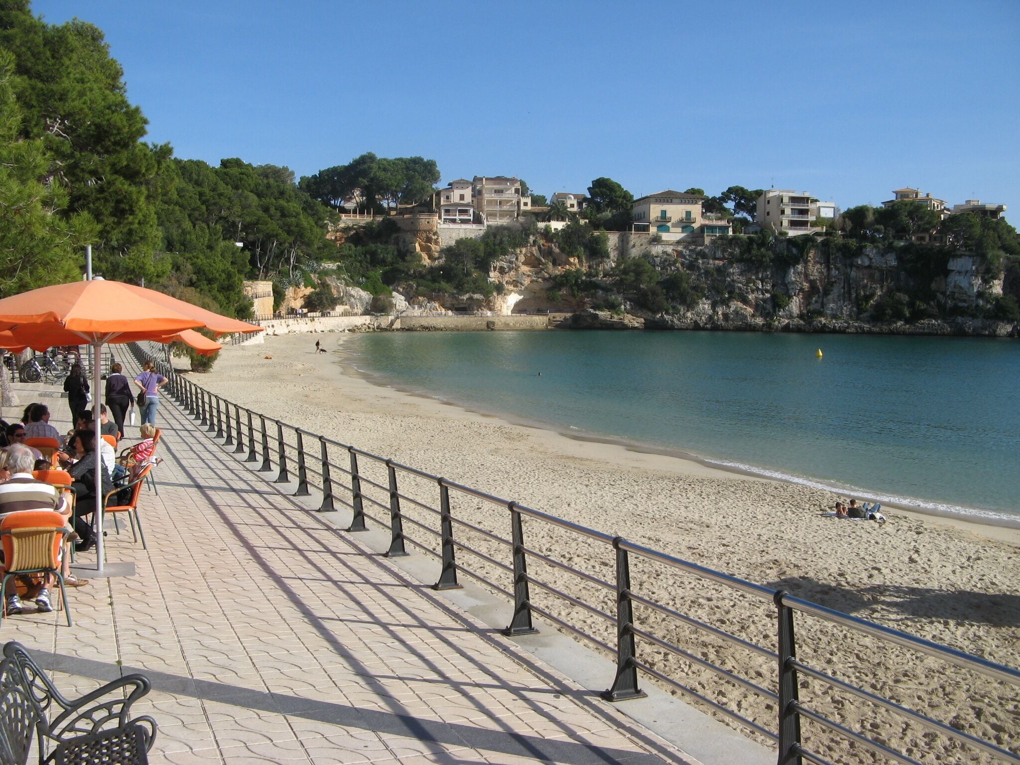 Seaside promenade in Porto Cristo, after you go to Drach Caves.