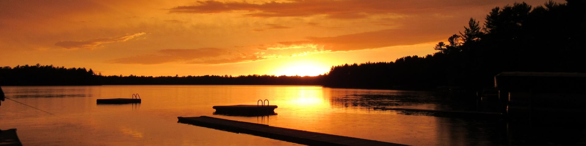 June sunset over Meta Lake.