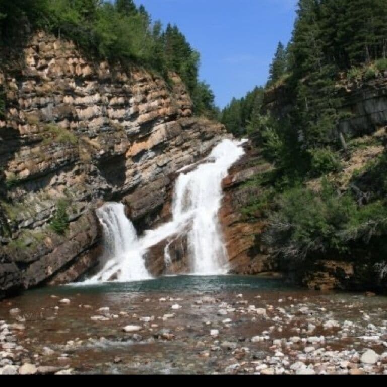 Cameron Falls in Waterton Townsite, Alberta, Waterton National Park