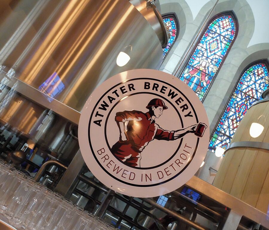Atwater Brewery transformed this abandoned church into a micro-brewery. The altar is now used as space to brew the in-house beer and they used the original pews as seating. A great idea and definitely a place where we would come to pray at.