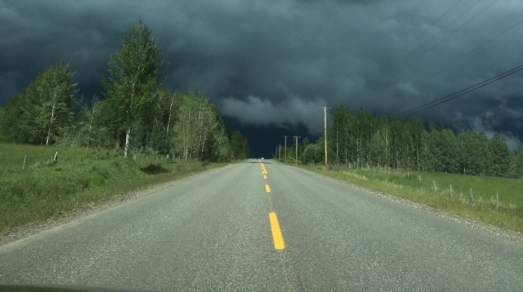 The road to Plato Island Resort near Horsefly/Cariboo