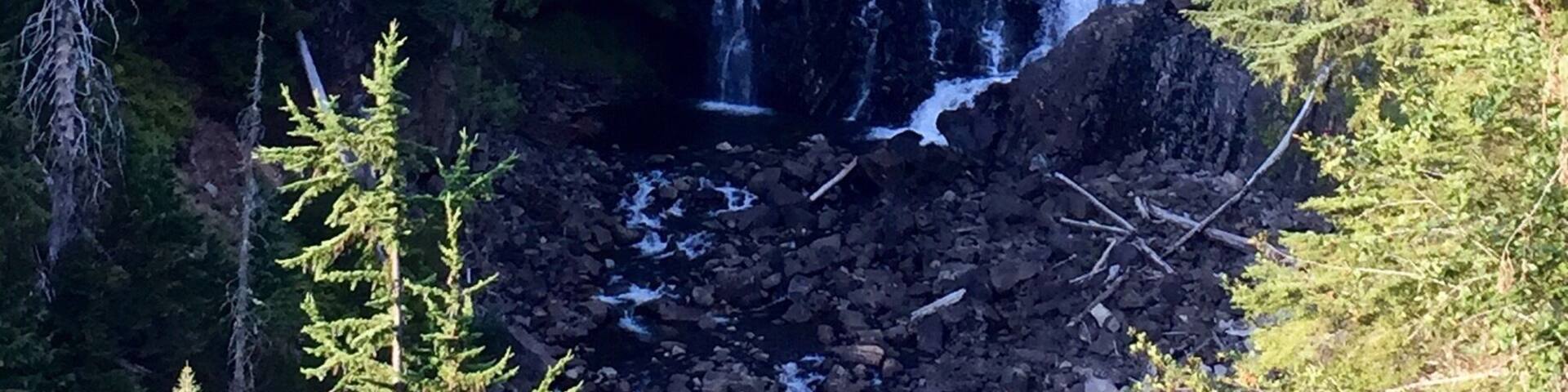 On the way to Whistler, this is a short (less than 10min drive off the main road to whistler, after Squamish and after Brandywine falls). And around 15min from the main village. Definitely worth the detour. You can't get very close, but it's still beautiful (even after a warm, minimal snow/rain year). Watch out for bears (although I didn't get to see any).