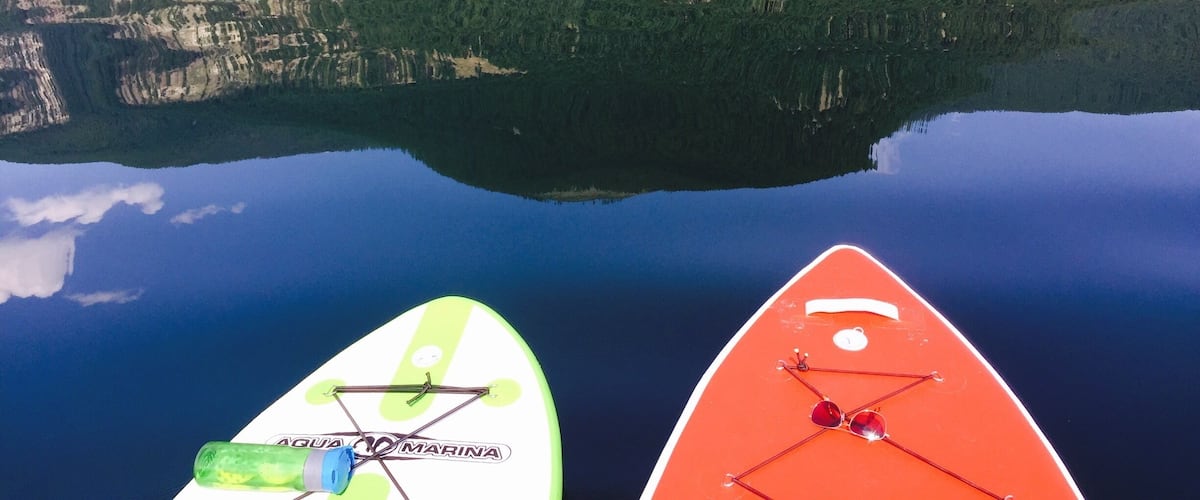 Paddle boarding at my happy place. โค๏ธ