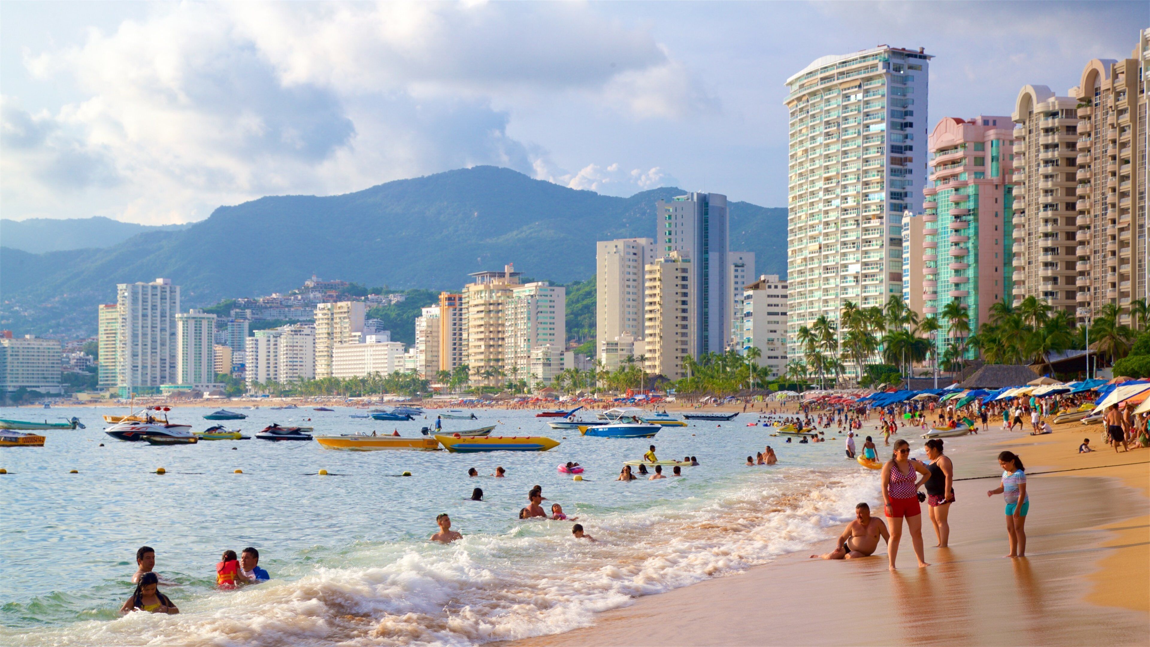 墨西哥 其中包括 一般的海岸景觀, 沙灘 和 城市