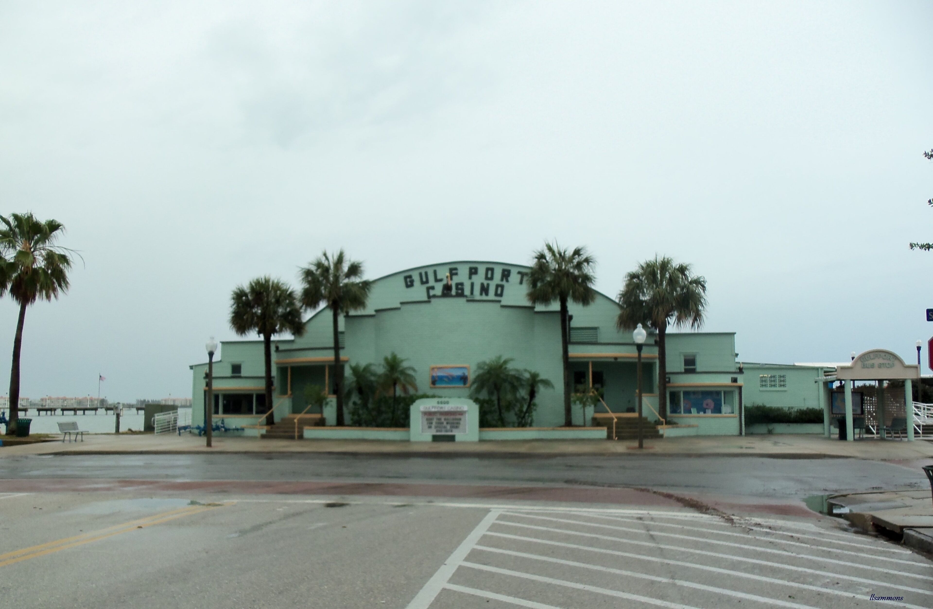 The legendary Gulfport Casino  is a national historic site located in Gulfport, Pinellas County, Florida. Built at the end of the dock into Boca Ciega Bay in 1906 as station and ticket office, the building contained a Post Office and a refreshment stand. The current building was reconstructed in the 1930s, and now is a historic landmark. It is one of the last of its kind in America that is still operational with a bandshell stage, and an original 5,000 square foot Canadian white maple solid wood dance floor, The Gulfport Casino Ballroom has been listed on the National Register of Historic Places, it still hosts dances during the week, is available for event rentals and special occasions. #Florida #roadtrip #Gulfport #casino #dancing #music #beach #pier #swimming #community