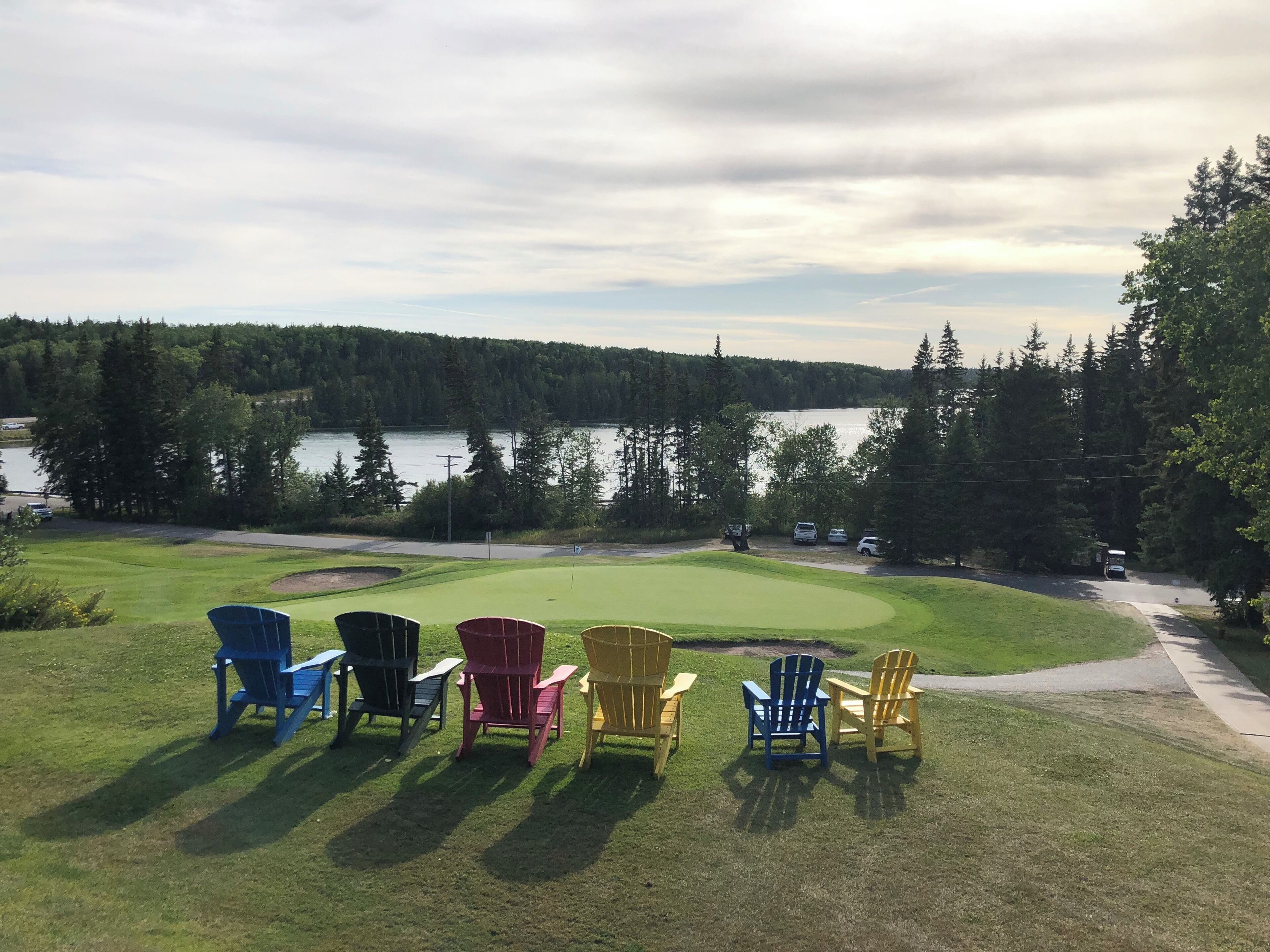 Enjoying summer sun at the lake