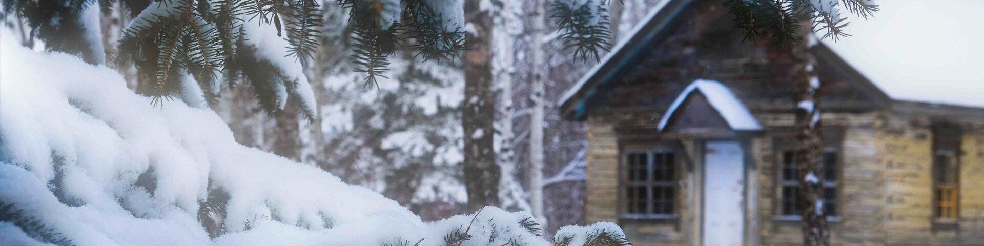 A wintery scene of the Kudlowich homestead. The area is surrounded by tree so on a clear sunny day the lighting is terrible. Wait till the sun is low or overcast.