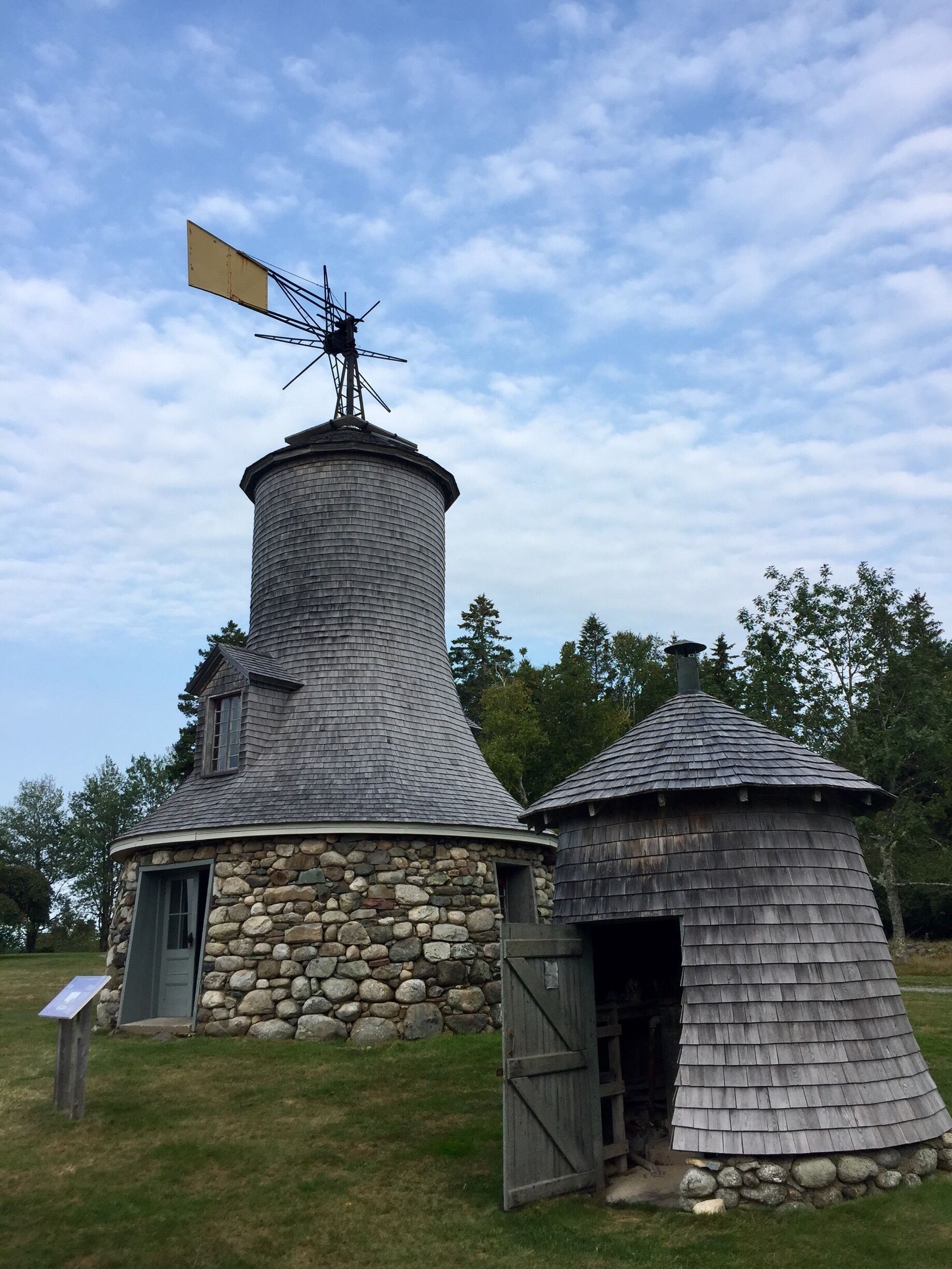 We toured this interesting estate today. It was the summer home of the builder of Canada's Transcontinental Railway. This is the windmill for the water well and the gas plant. 