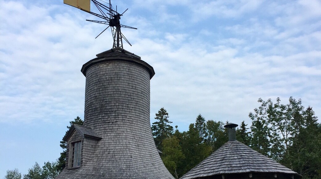 We toured this interesting estate today. It was the summer home of the builder of Canada's Transcontinental Railway. This is the windmill for the water well and the gas plant.
