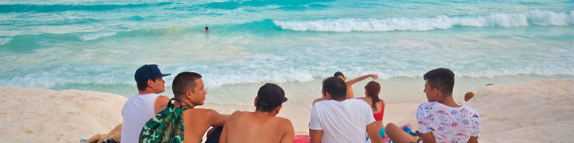 Cancun which includes a sandy beach, tropical scenes and general coastal views