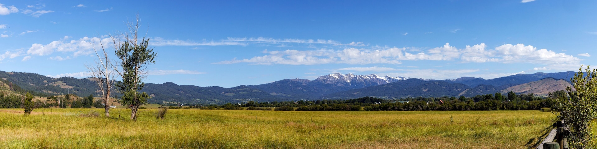 An Old Fence By a Field in Halfway, Oregon
