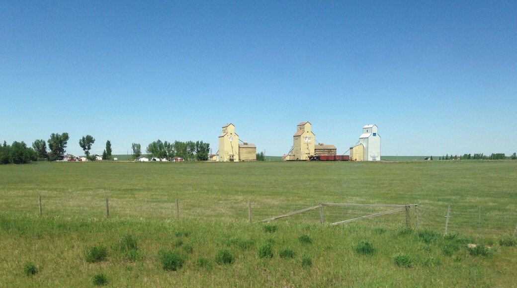 Beautiful prairie sky in South Current Saskatchewan Canada (June 2015).