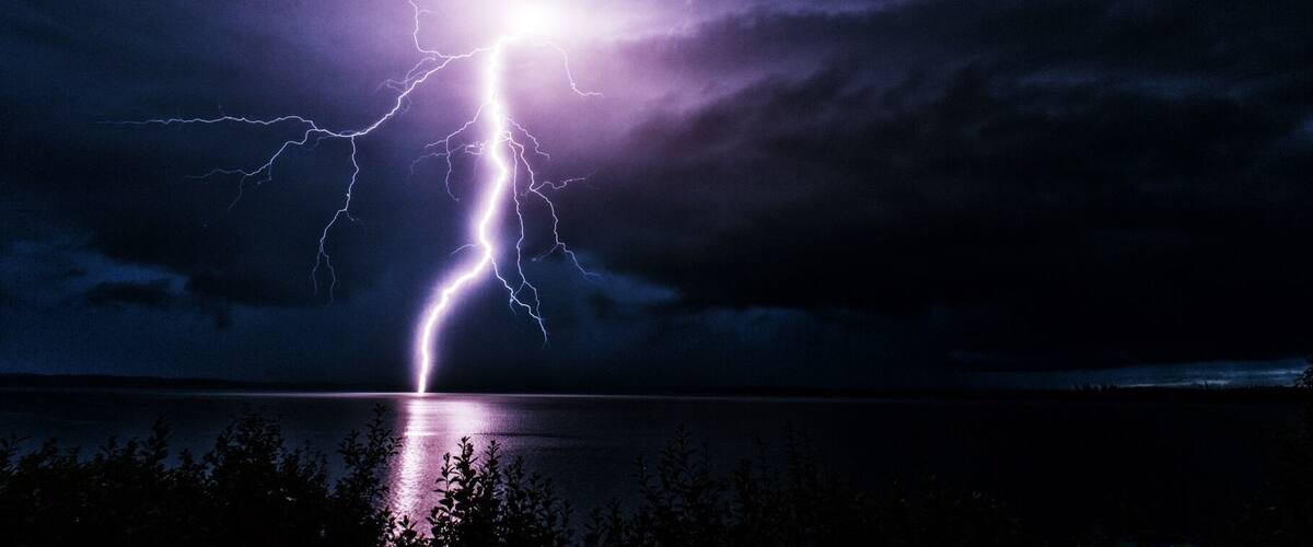 Summer storm coming across Makwa Lake #lake #summer #storm