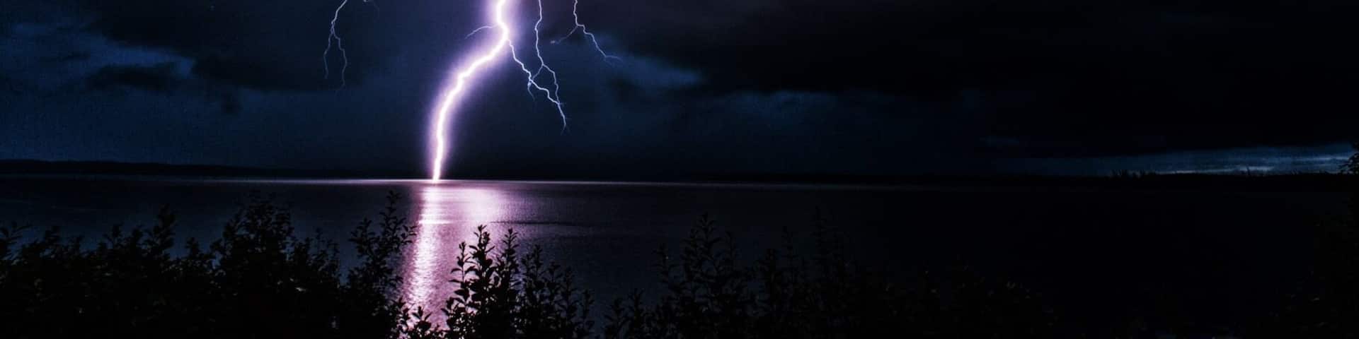 Summer storm coming across Makwa Lake #lake #summer #storm