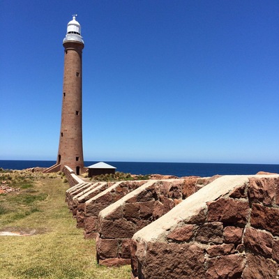 The lighthouse on Gabo Island guards the eastern entrance to Bass Strait in #Australia. It is an active navigation lighthouse and weather station for the Australian Bureau of Meteorology.
It was built in 1853 from red granite sourced on the island.  The wind blew down the windbreak wall, so buttresses were added for stability.
We went to the top for perfect 360 degree views on a blue sky day.
Access to the island is generally by boat and one can stay overnight!
#Hiking
#Blue
#Outdoors