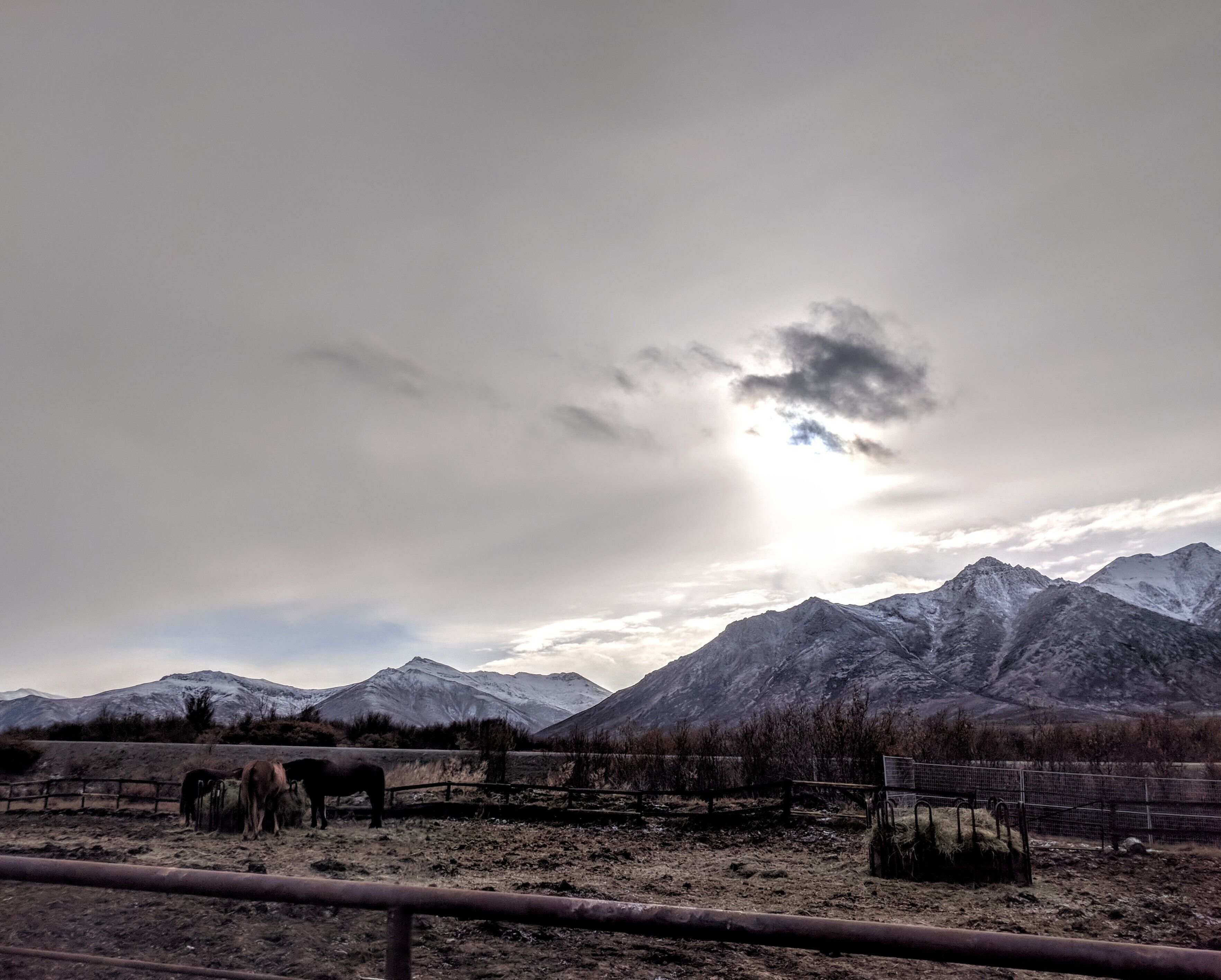 Happening upon a ranch in the middle of the mountains #yukon