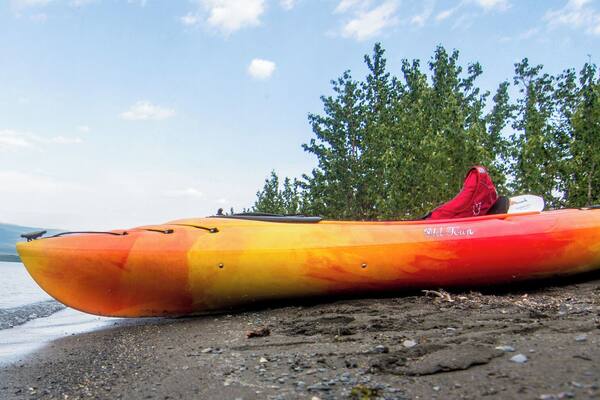 Kayaking this large Lake in the Yukon is a highlight for anyone north of 60 #Adventure