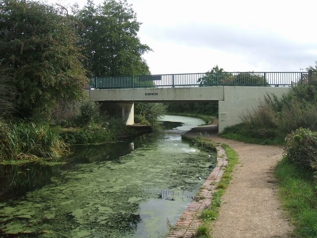 Perry Hall Bridge Small concrete bridge over the Wyrley and Essington Canal looking towards Walsall.