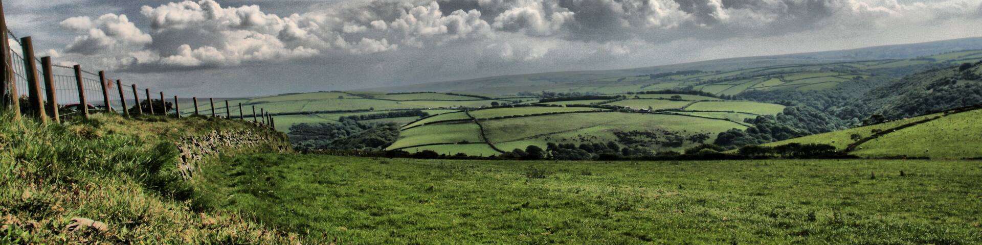 View towards Lorna Doone valley, Exmoor