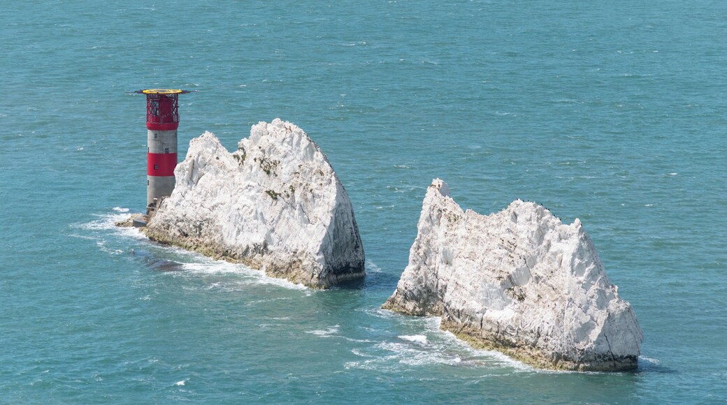 A short walk from the old rocket testing site at the needles old battery on IOW.
the weather was perfect but would imagine this would be a spectacular shot if the weather was bad.