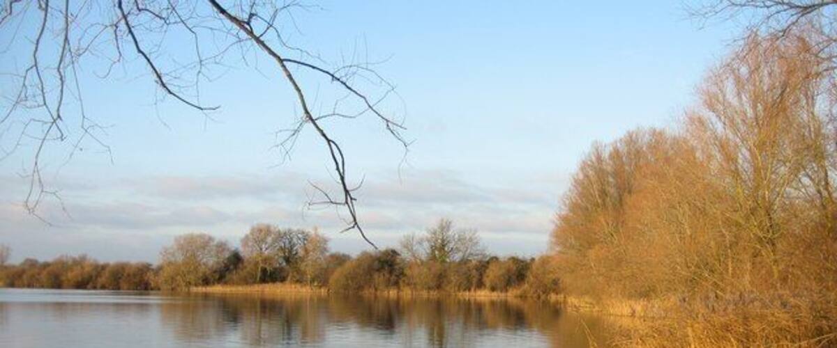 Drayton Lagoon As seen from the east bank. Fen Drayton Lakes nature reserve - RSPB.