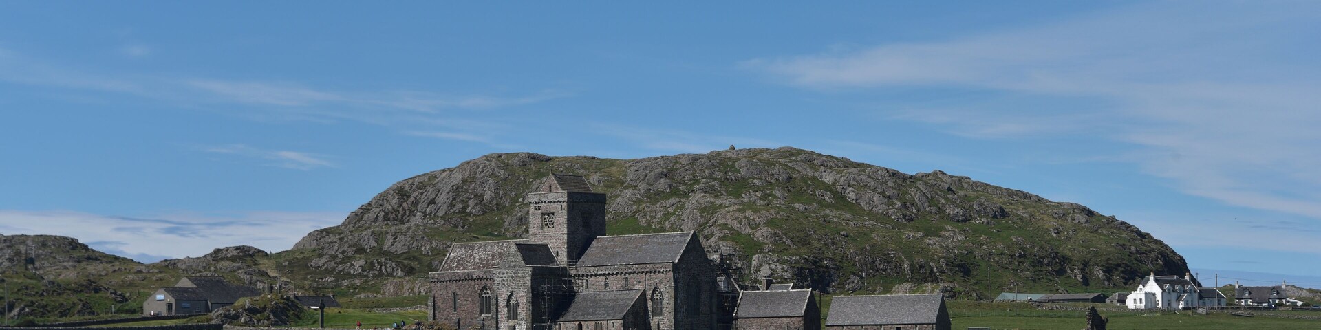 A former abbey on the island of Iona, now restored and under the control of the ecumenical "Iona Community."