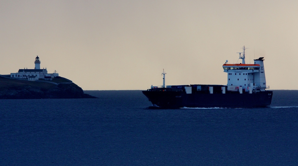 Heading in past the Bressay Light on a calm November morning
