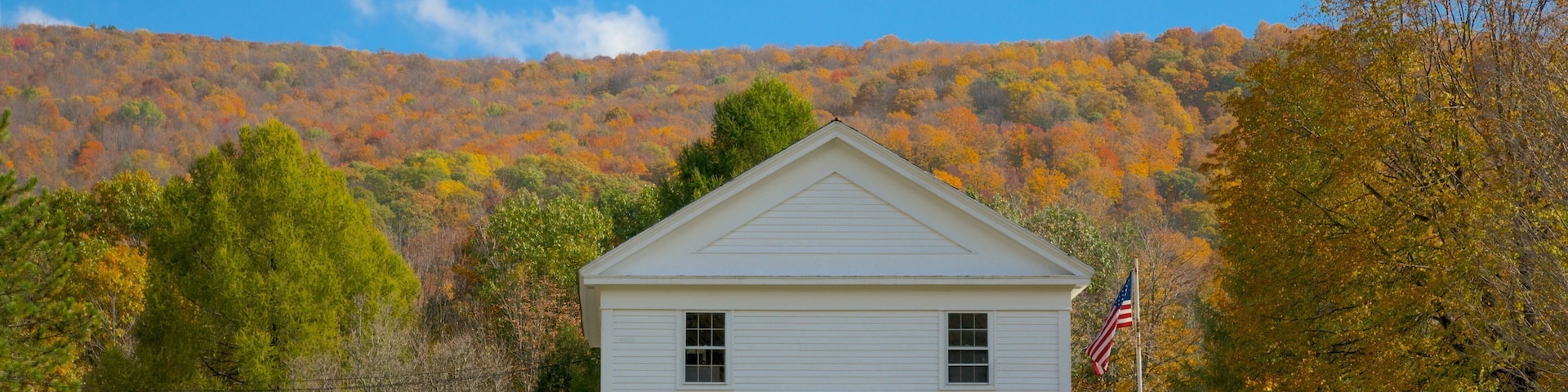 Hancock mostrando cenas tranquilas, elementos de patrimônio e sinalização